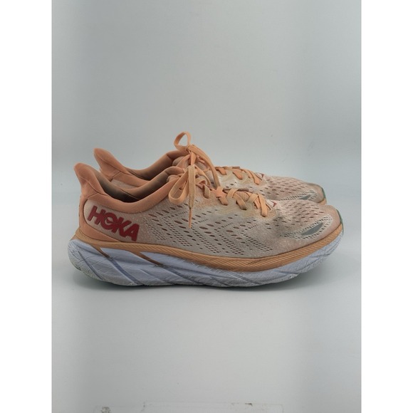 Hoka One One Shoes - Hoka One One HOKA Clifton 8 Women's Shoes- Sun Baked/Shell Coral Size 9.5B